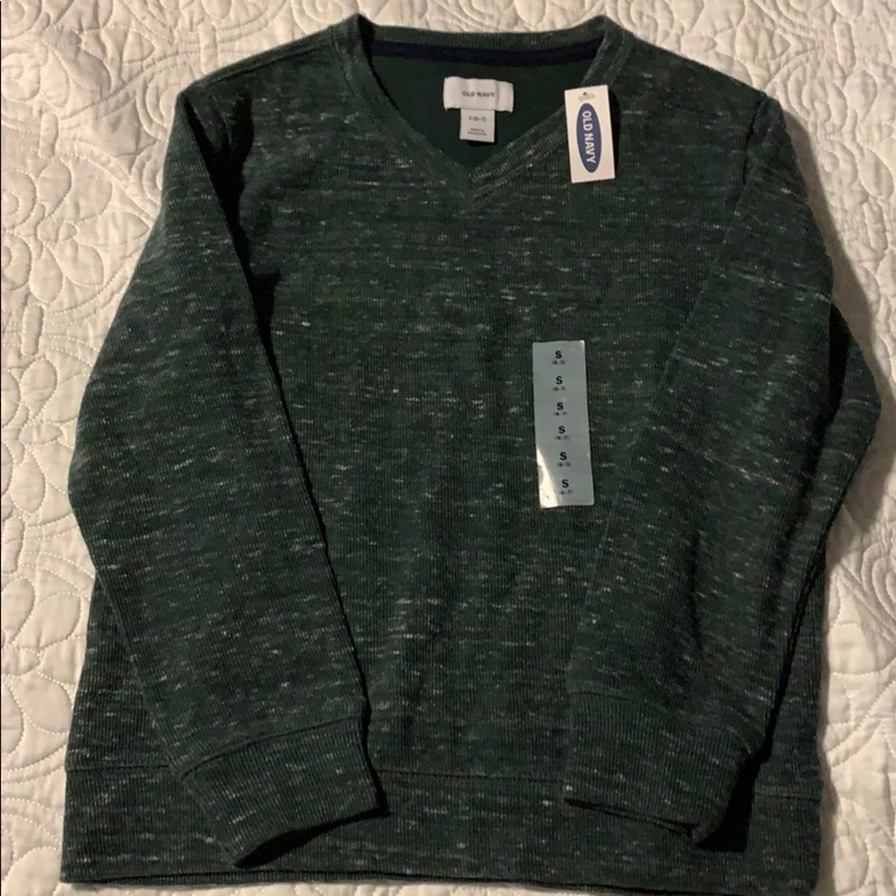Old Navy Boys Green Pullover size S (6-7) NWT